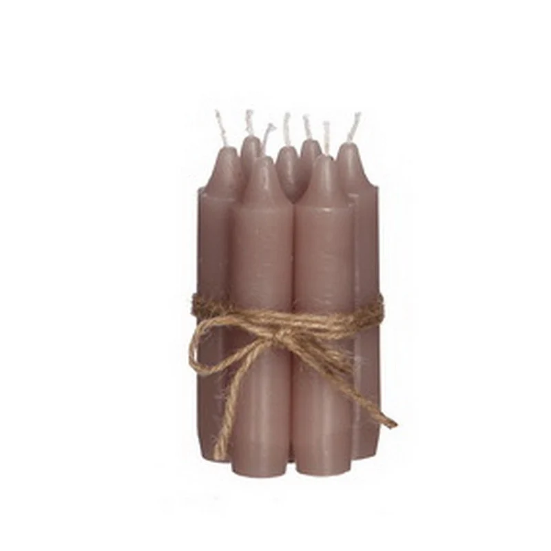 Set velas pequeñas malva