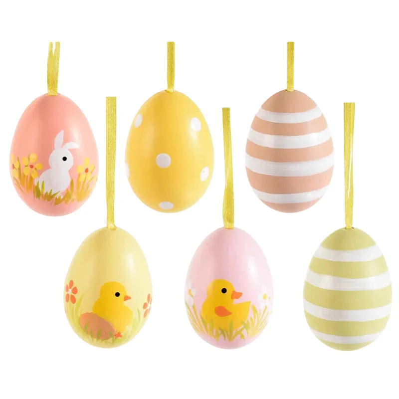 Huevos decorados pascua mix rosa / 1 ud.