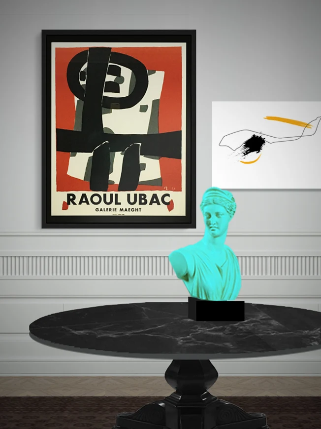 Reproducción Cartel 'Ubac Galerie Maeght 1950' 57x72