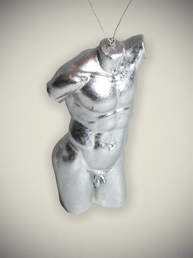 Decoración 'Torso Griego' Plateado