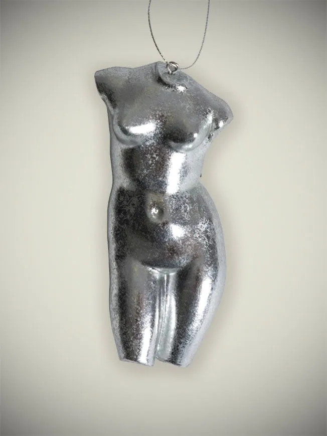 Decoración 'Torso de Venus' Plateado