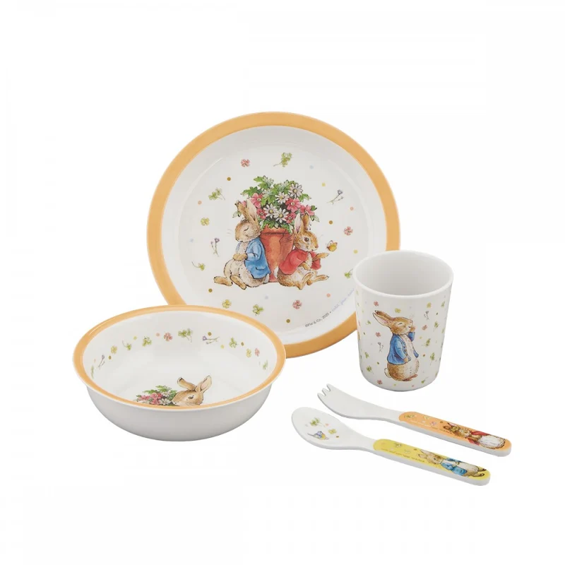 Pack Vajilla melamina Spring Peter Rabbit