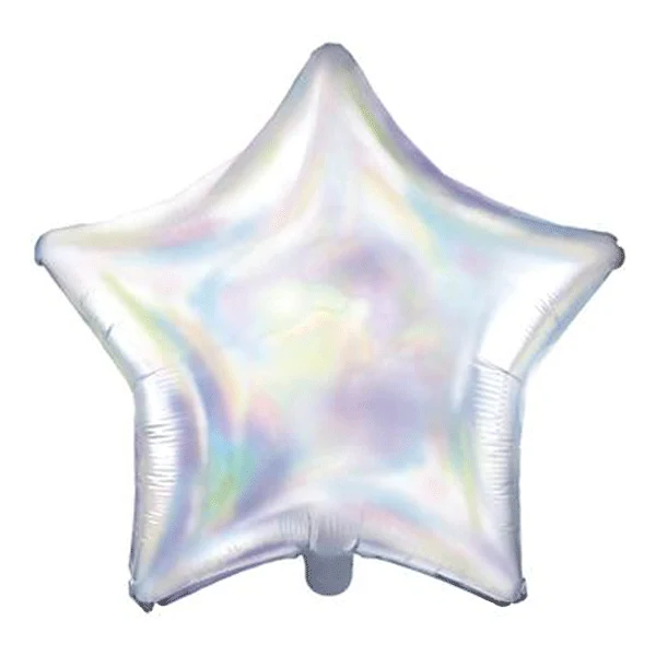 Globo estrella iridiscente