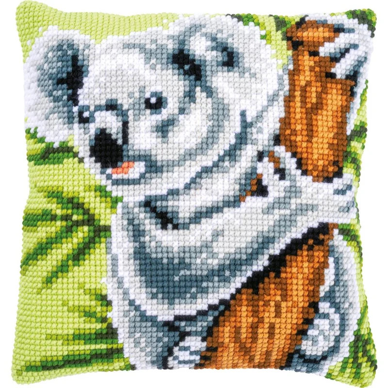 Kit para Bordar Cojín en Punto de Cruz "Koala" - Vervaco