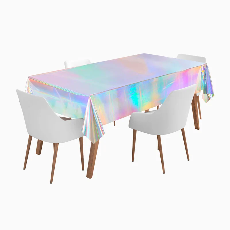 Toalha de mesa em papel irisado