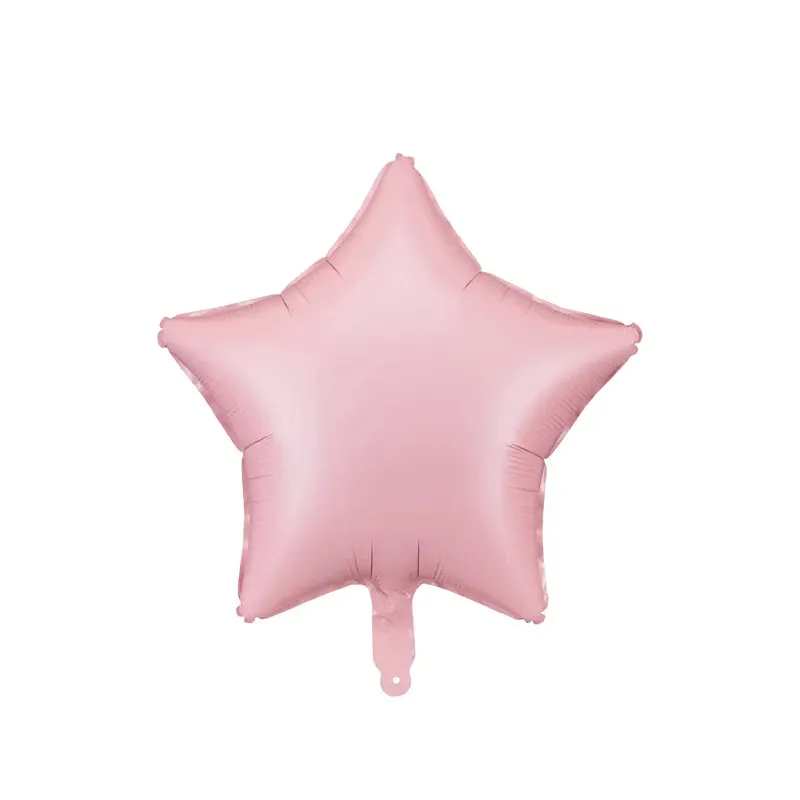Globo foil estrella rosa pastel