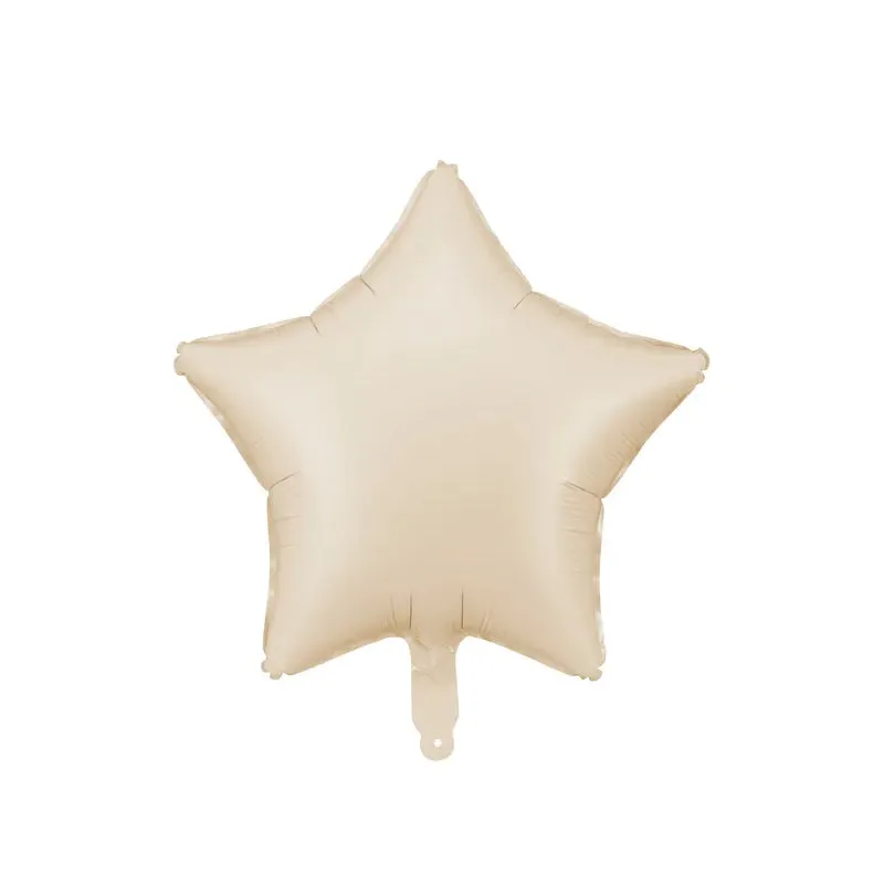 Globo foil estrella beige