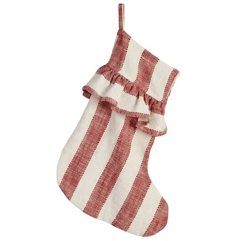 Bota de Navidad rayas