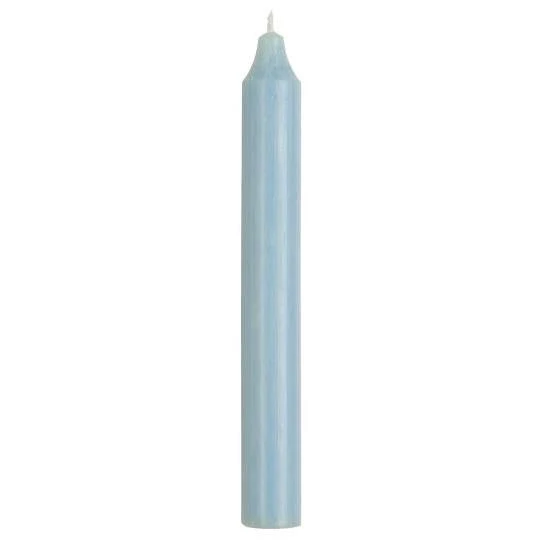 Vela cilíndrica azul clara