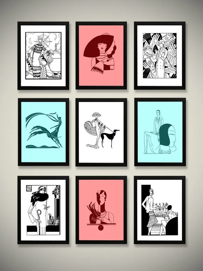 Láminas Decorativas 'Art Deco'