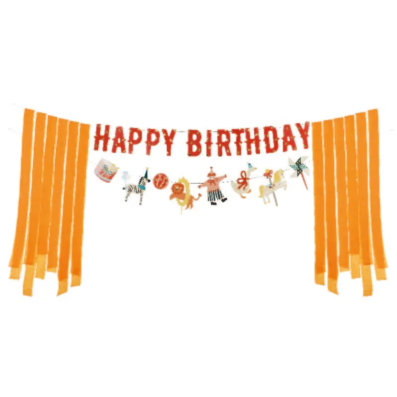 Guirnalda XL Happy B-day Circus