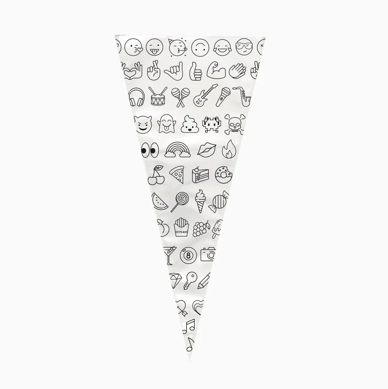 Cono plástico para chuches Music / 10 uds.