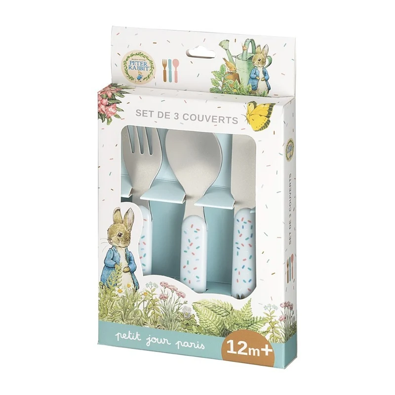 Cubiertos de metal Peter Rabbit