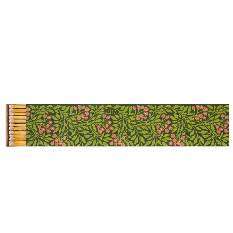 Caja de cerillas largas Green Floral