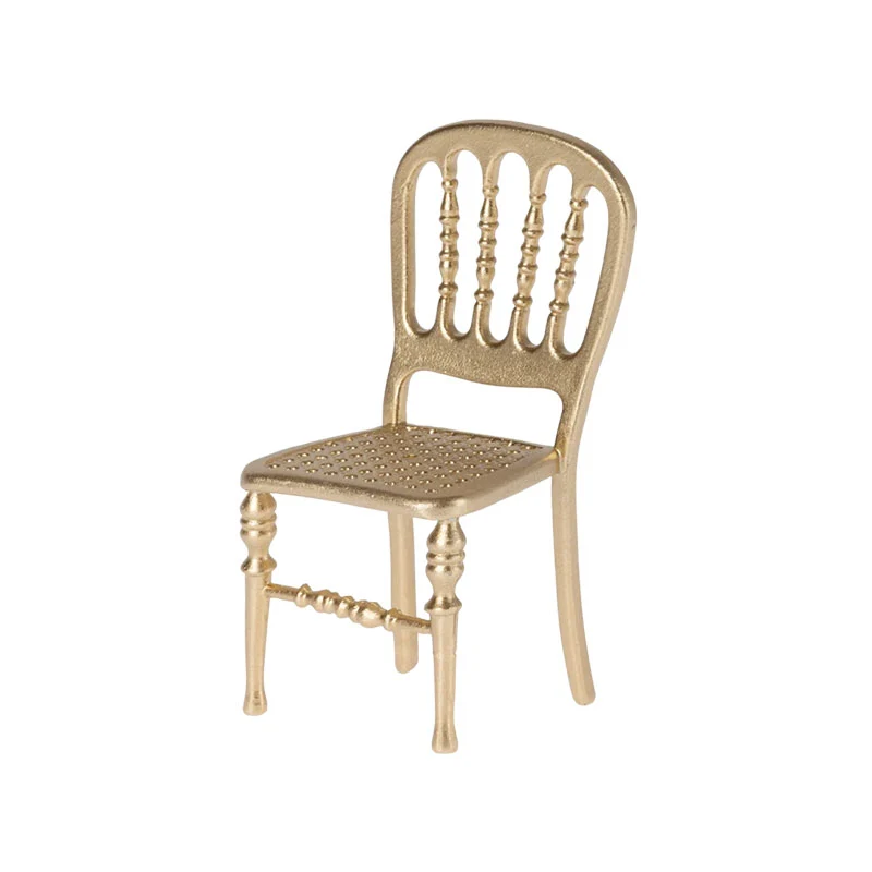 Silla dorada miniatura ratón Maileg