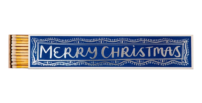 Caja de cerillas largas Merry Christmas