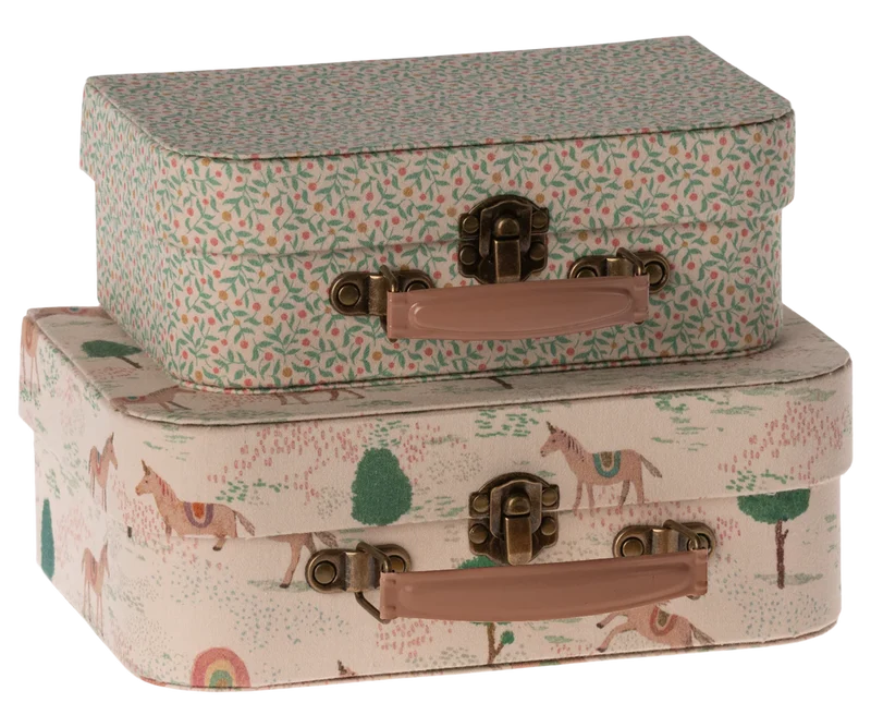 Set maletas unicornio & Flores / 2 uds.