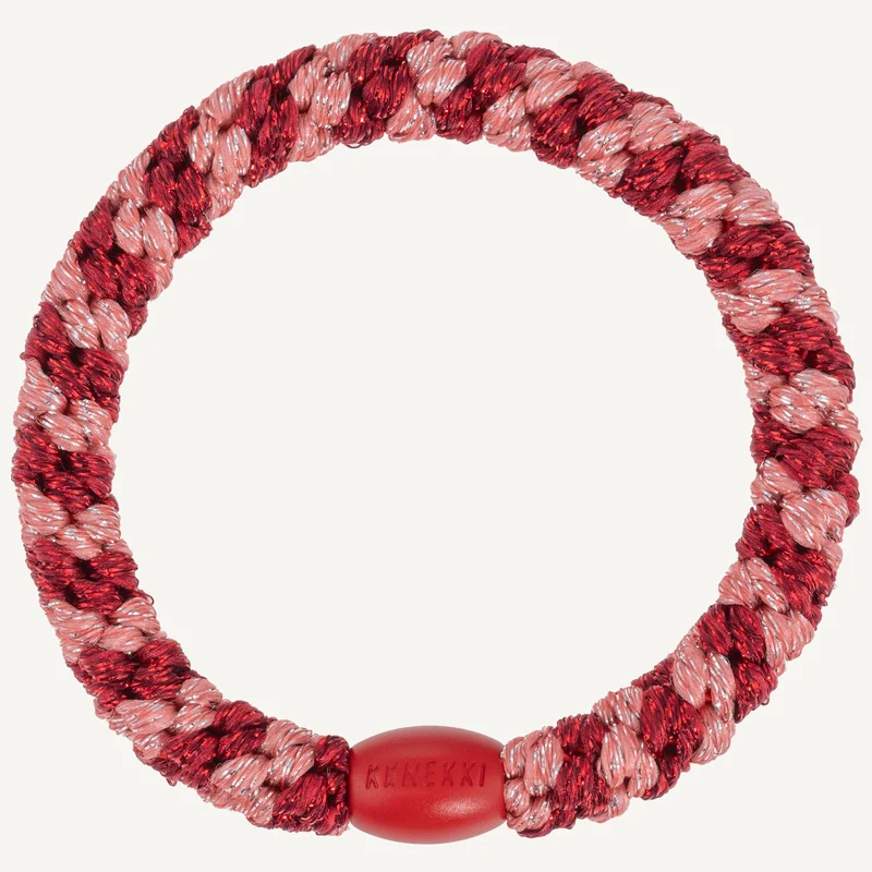 Pulseira trançada vermelha brilhante