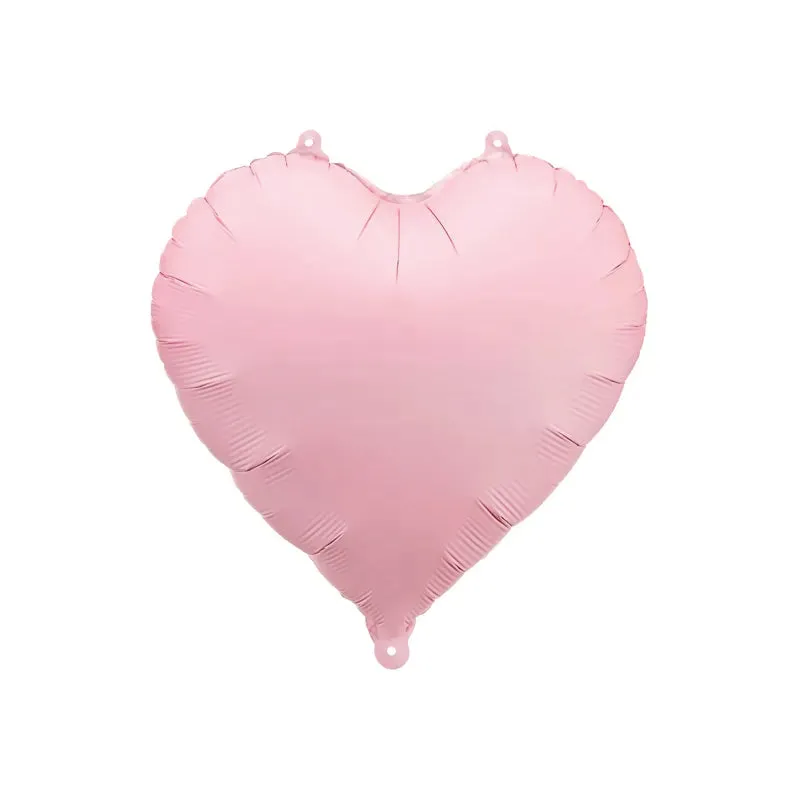 Globo foil corazón rosa pastel