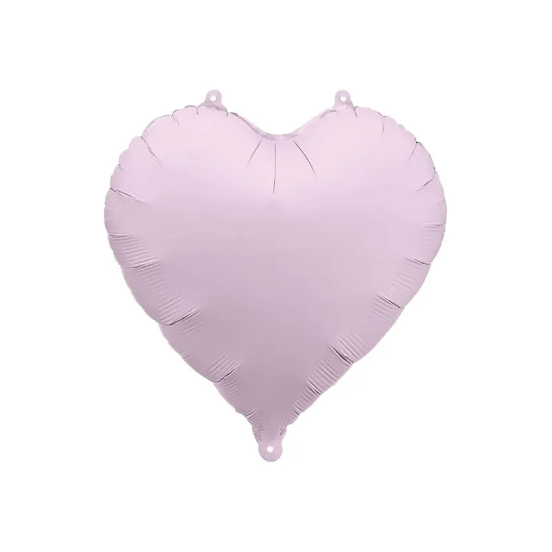 Globo foil corazón lila pastel