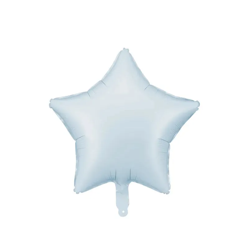 Globo foil estrella celeste pastel