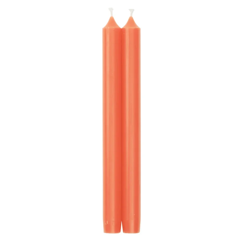 Conjunto de velas longas em coral