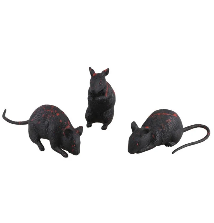 Ratos pretos decorativos para o Halloween