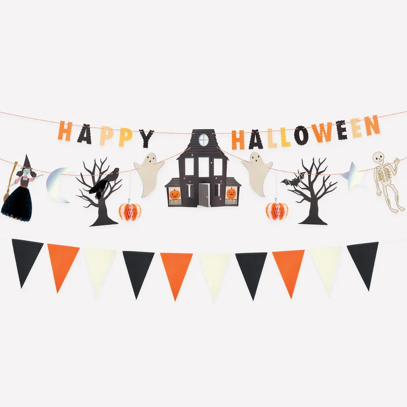 Guirnalda set Happy Halloween vintage