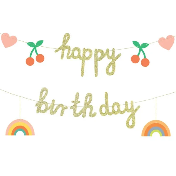 Feliz Aniversário Grinalda de Cerejas