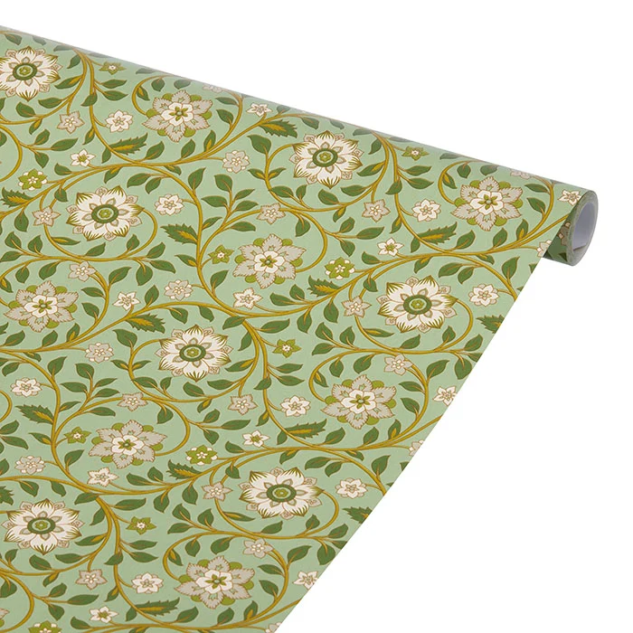 Papel de regalo block print Wasabi / 10 m.