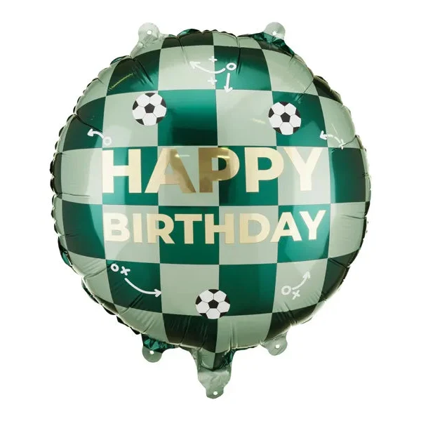 Globo foil fútbol Happy Birthday