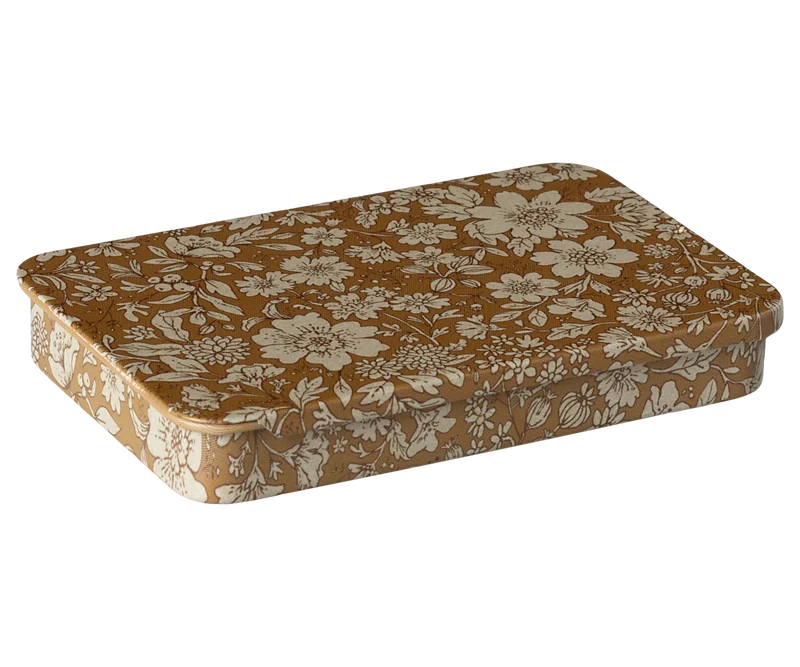 Caja metal con tapa corredera Blossom Mostaza