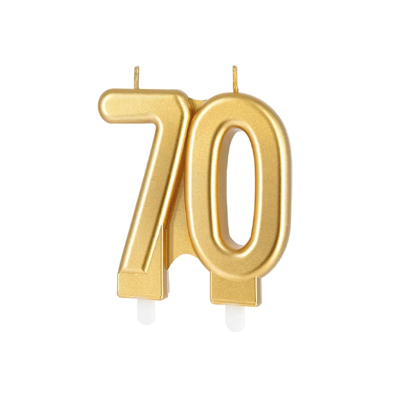 Vela dourada número 70