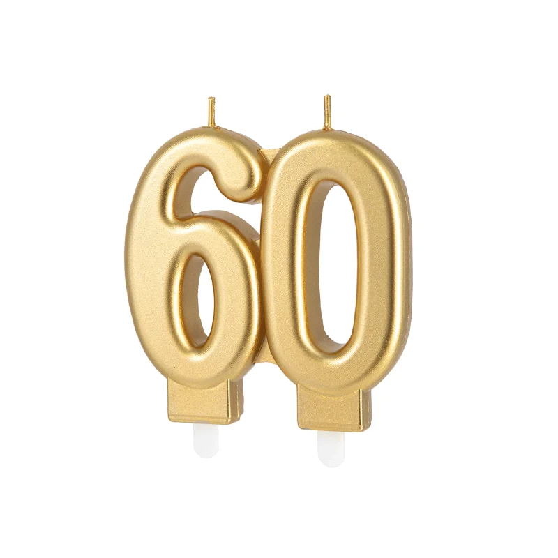 Vela dourada número 60