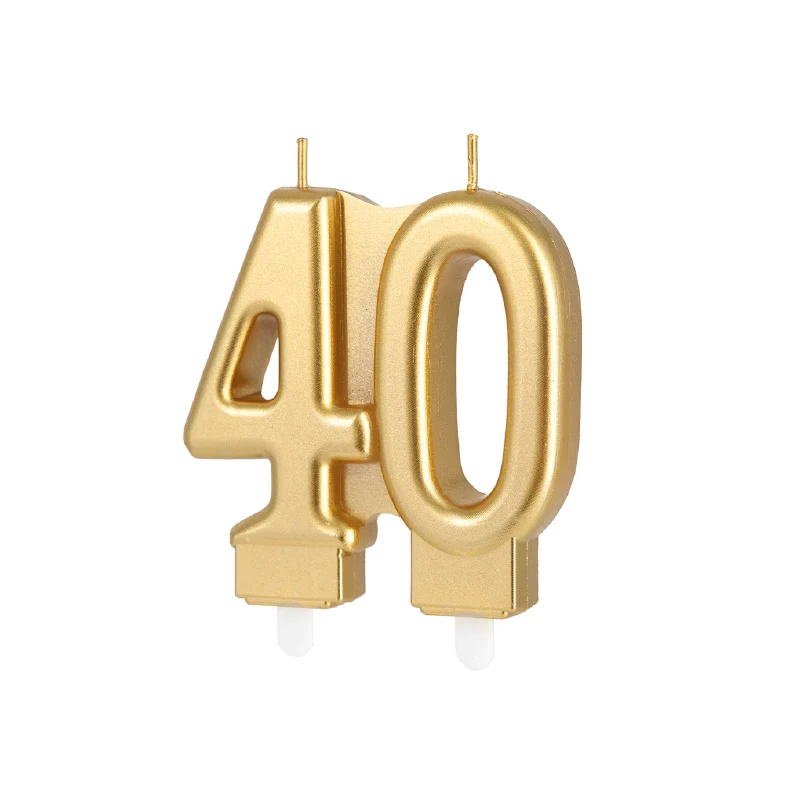 Vela dourada número 40