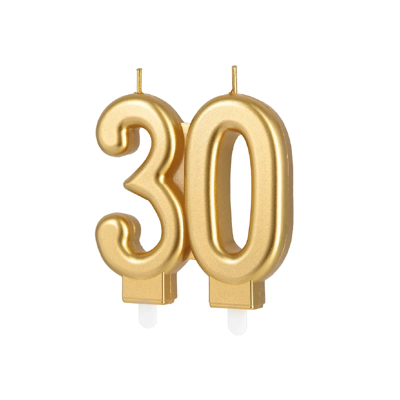 Vela dourada número 30