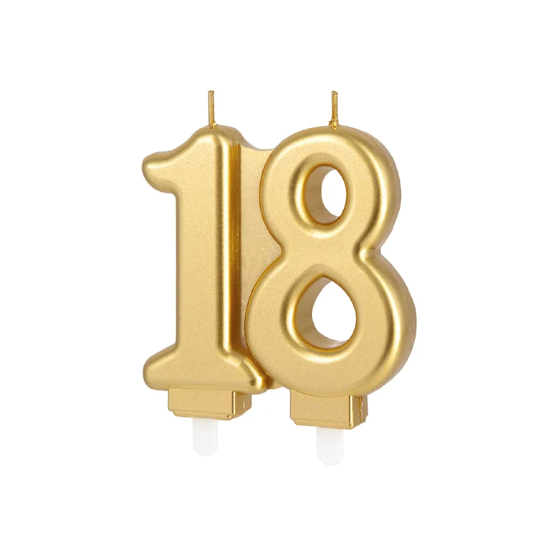Vela dourada número 18