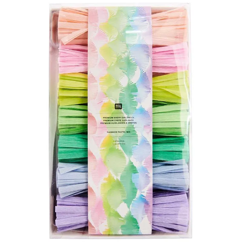 Kit guirnaldas crepé Pastel