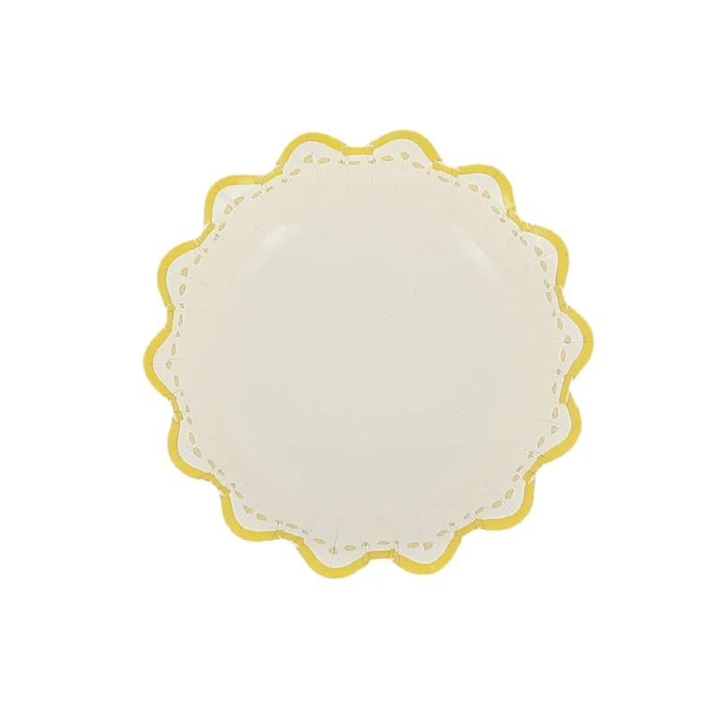 Bol rayas amarillo
