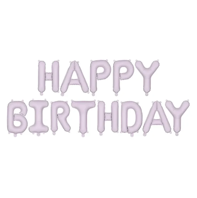 Globos Happy Birthday lila