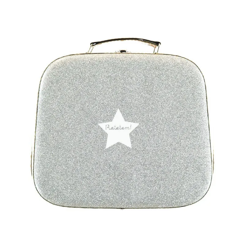 Maleta plateada glitter