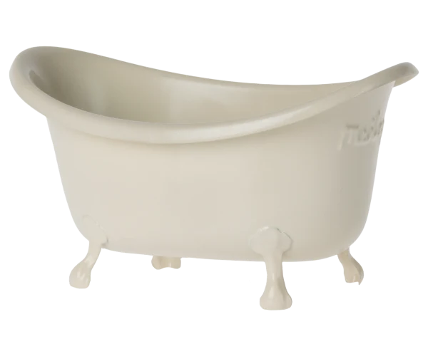 Bañera metal blanca miniatura ratón Maileg