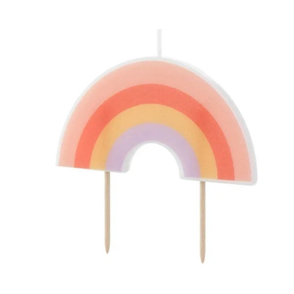 Vela Arco-Íris Pastel