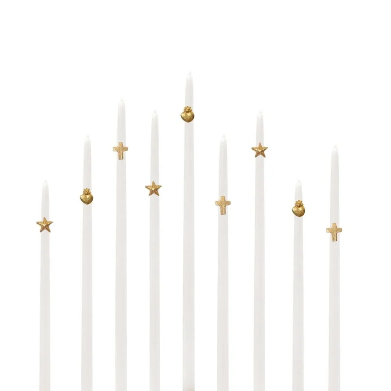 Misture joias para velas de batizado ou comunhão