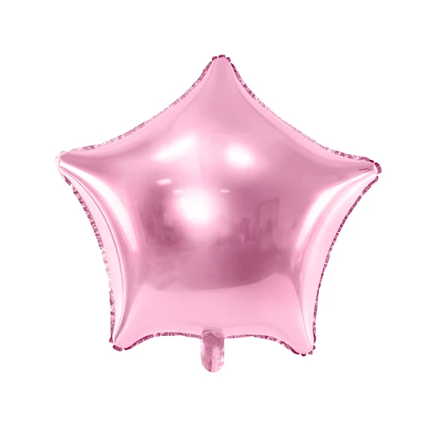 Globo foil estrella rosa brillante