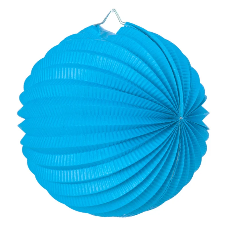 lanterna de papel turquesa