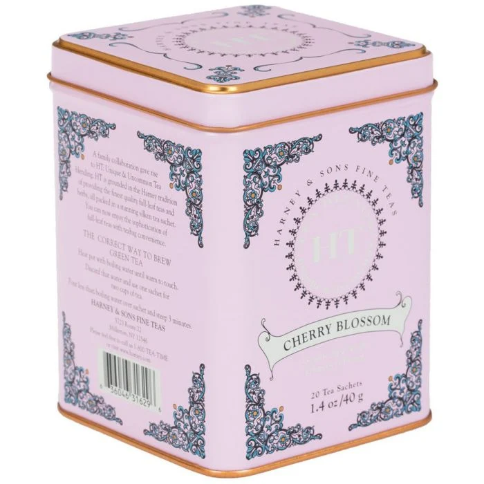 Lata de té Cherry Blossom Harney & Sons / 20 uds.