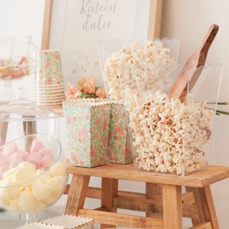 Cajas palomitas borde ondulado Marie