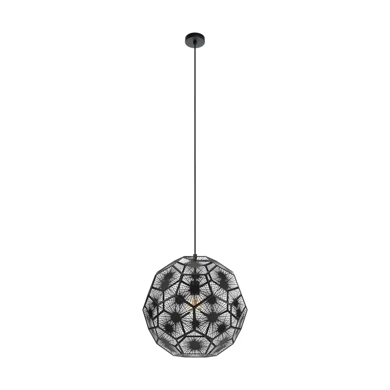 EGLO Skoura 1 Lámpara de techo colgante acero negro 39619