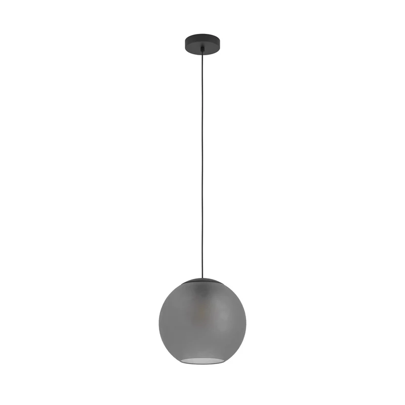 EGLO Arangona Lámpara de techo colgante acero vidrio negro -